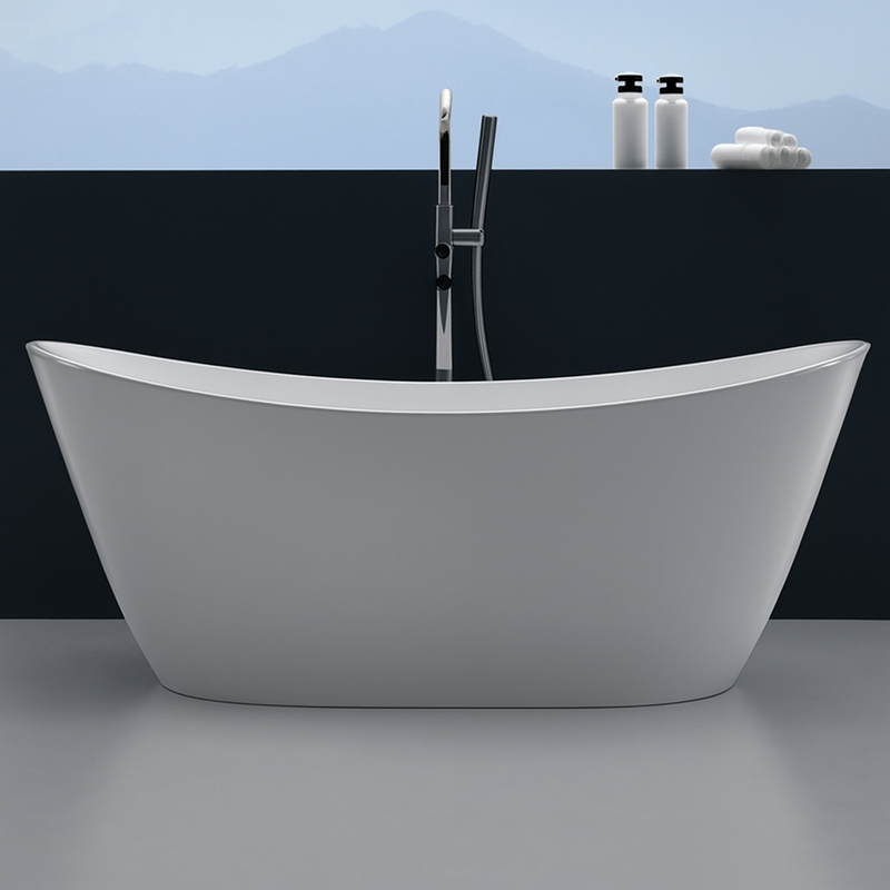 Verona 1700mm High End Gloss White Freestanding Bath - Acqua Bathrooms
