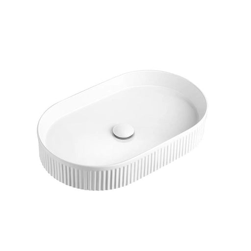 Otti | Kensington Fluted Oval Above Counter Basin - Acqua Bathrooms