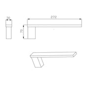 Jana Black Towel Ring Holder - Acqua Bathrooms