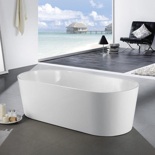 Ovia 1300 Round Freestanding Bathtub - Acqua Bathrooms