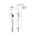 Star Multifunction Shower Rail Set - Acqua Bathrooms