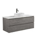 Avia 1200mm Grey Ash Wall Hung Vanity With Stone Top | Indulge® - Acqua Bathrooms