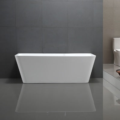1500 mm Carmen Back to Wall Freestanding Bath Tub - Acqua Bathrooms