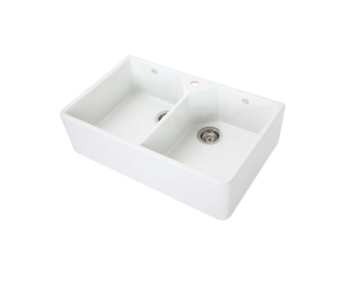 AB0250W | 1901 Double Butler Sink with Taphole - Acqua Bathrooms