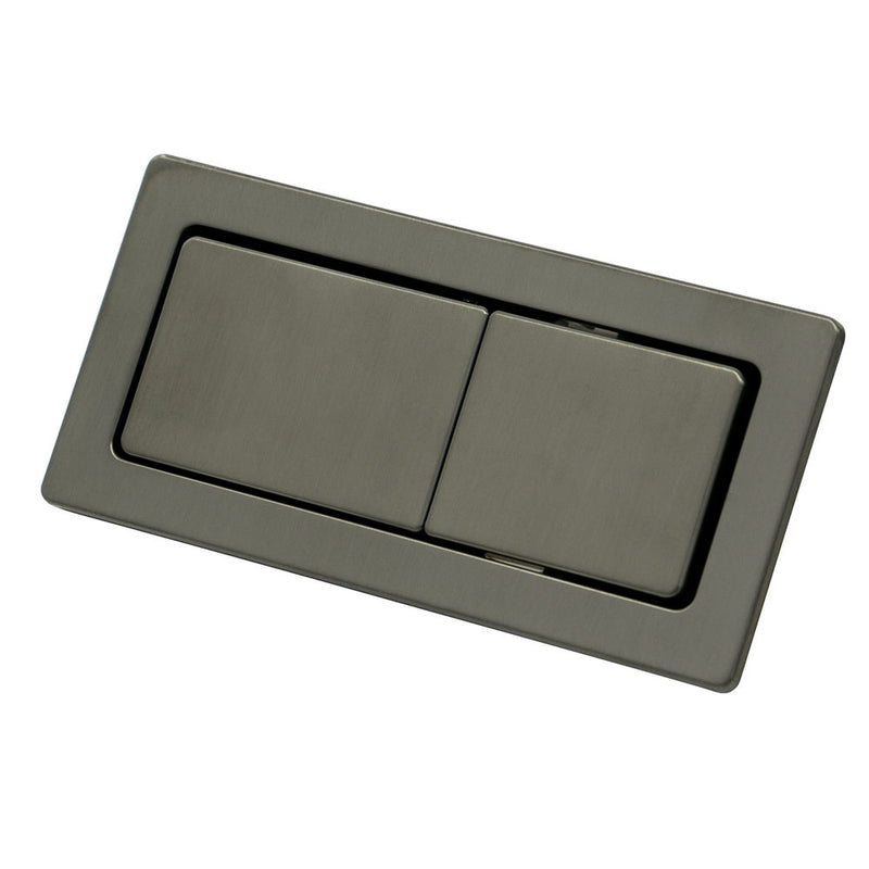 Rectangle Gun Metal Flush Buttons - Acqua Bathrooms