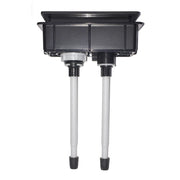 Rectangle Urban Brass Flush Buttons - Acqua Bathrooms