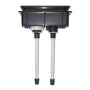 Rectangle Gun Metal Flush Buttons - Acqua Bathrooms