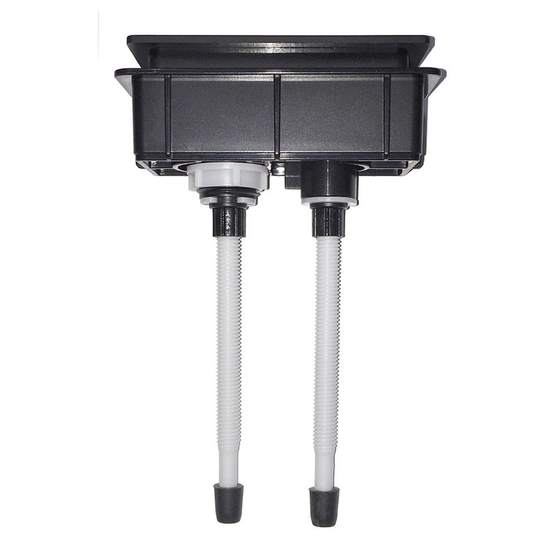 Rectangle Gun Metal Flush Buttons - Acqua Bathrooms