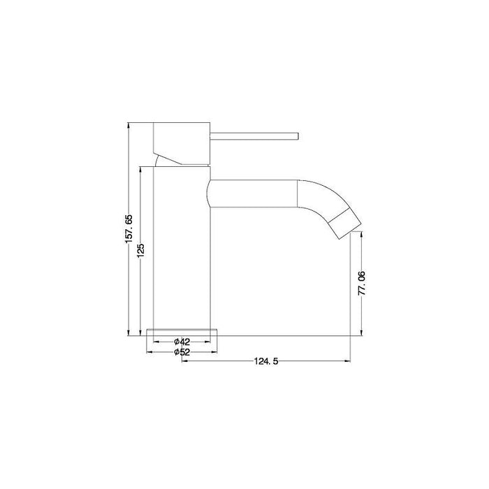 Nero | Mecca Basin Mixer - Acqua Bathrooms