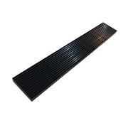 Matte Black 1800mm Linear Grill Floor Waste - Acqua Bathrooms