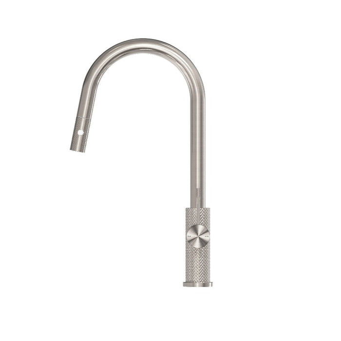 Nero | Opal Brushed Nickel Pull Out Kitchen Mixer - Acqua Bathrooms