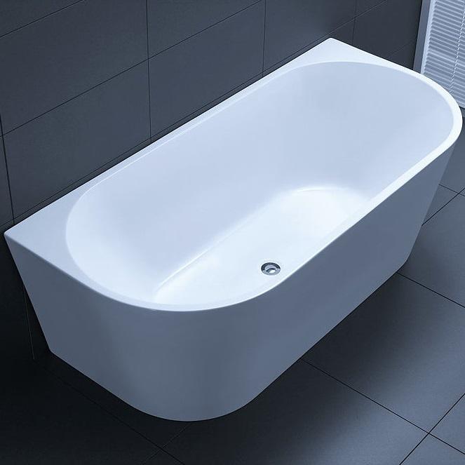 1700 mm Verona Back to Wall Freestanding Bath Tub - Acqua Bathrooms