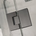 Rectangular Gun Metal Grey Frameless Corner Shower Screen - Acqua Bathrooms