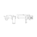 Nero | Bianca Gun Metal Grey Separate Wall Basin Mixer Set - Acqua Bathrooms