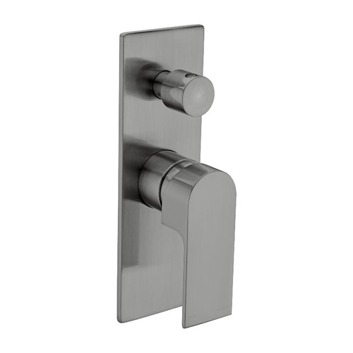 Nero | Bianca Gun Metal Grey Wall Diverter Mixer - Acqua Bathrooms