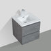 Sella 500mm Ensuite Grey Ash Wall Hung Vanity By Indulge® - Acqua Bathrooms