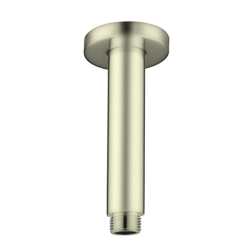 Nero | Round Brushed Gold 100mm Ceiling Arm - Acqua Bathrooms