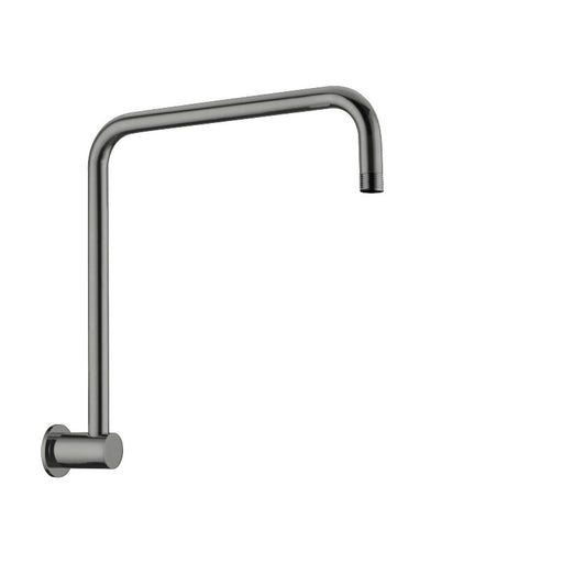 Nero | Round Gun Metal Grey High Rise Swivel Shower Arm - Acqua Bathrooms