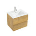 Avia 600mm Fine Oak Wall Hung Vanity With Ceramic Top | Indulge® - Acqua Bathrooms