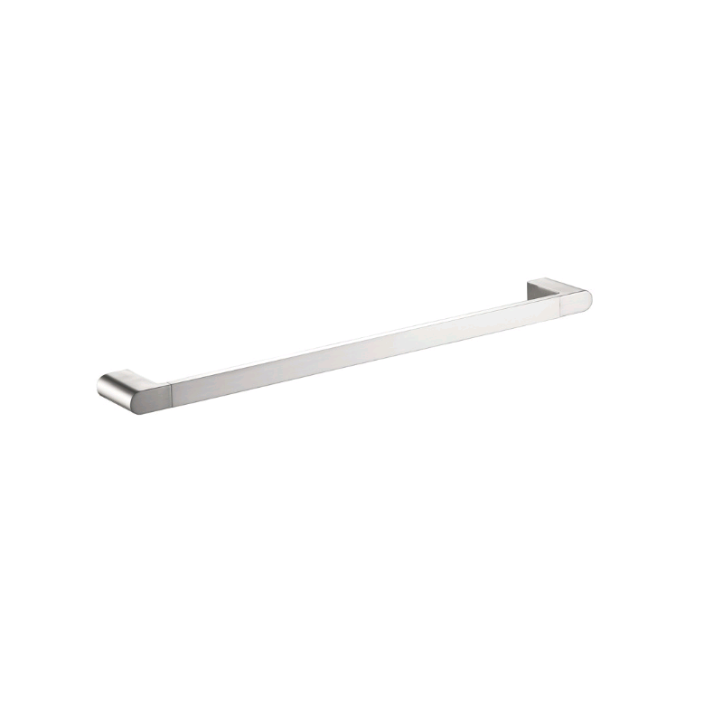 Flores 600 Chrome Single Towel Rail - Acqua Bathrooms