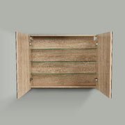 Avia 900 White Oak Timber Shaving Cabinet By indulge® - Acqua Bathrooms
