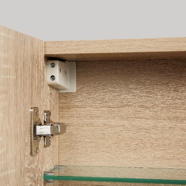Avia 600 White Oak Timber Shaving Cabinet By indulge® - Acqua Bathrooms