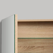 Avia 600 White Oak Timber Shaving Cabinet By indulge® - Acqua Bathrooms