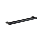 Flores 600 Black Double Towel Rail - Acqua Bathrooms