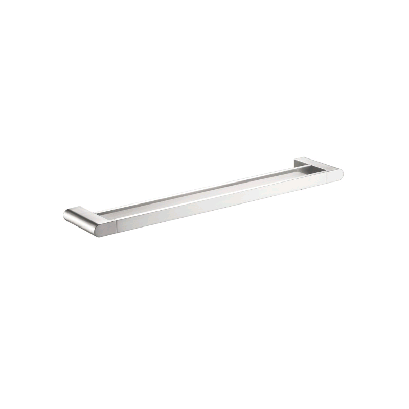 Flores 800 Chrome Double Towel Rail - Acqua Bathrooms