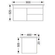 Noah 900 mm Wall Hung Vanity - Acqua Bathrooms