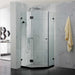 Diamond Black Frameless Shower Screen - Acqua Bathrooms