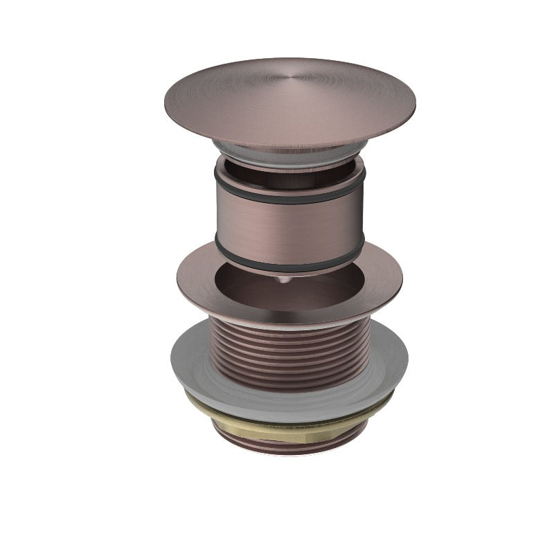 Nero | Universal Brushed Bronze Pop Up Bath Waste - Acqua Bathrooms