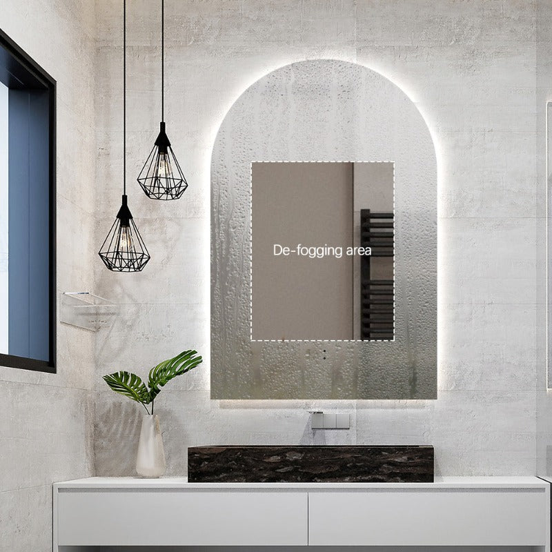 Indulge | Arched Touchless LED Mirror - Three Light Temperatures - Acqua Bathrooms