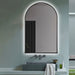 Indulge | Arched Touchless Back-Lit Matte Black LED Mirror - Three Light Temperatures - Acqua Bathrooms