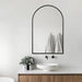Indulge | Arched Matte Black Framed Mirror - Acqua Bathrooms