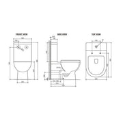 Bella Rimless Back to Wall Toilet Suite - Acqua Bathrooms
