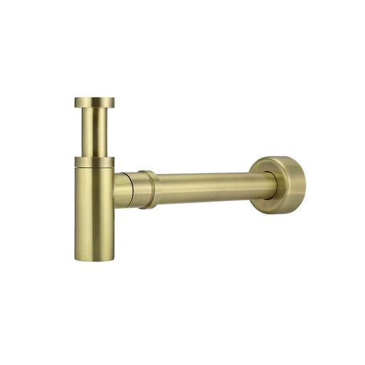 Star Mini 40mm Brushed Bronze Round Bottle Trap Waste - Acqua Bathrooms