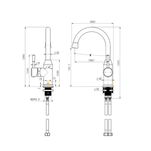 Montpellier Brushed Bronze Basin Mixer - Acqua Bathrooms