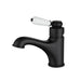 Bordeaux Traditional Matte Black Basin Mixer - Acqua Bathrooms
