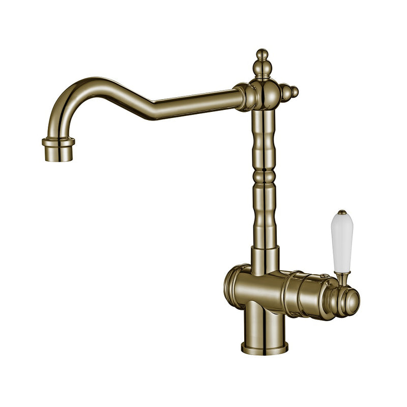 Bordeaux Traditional Brushed Bronze Kitchen Mixer - Acqua Bathrooms