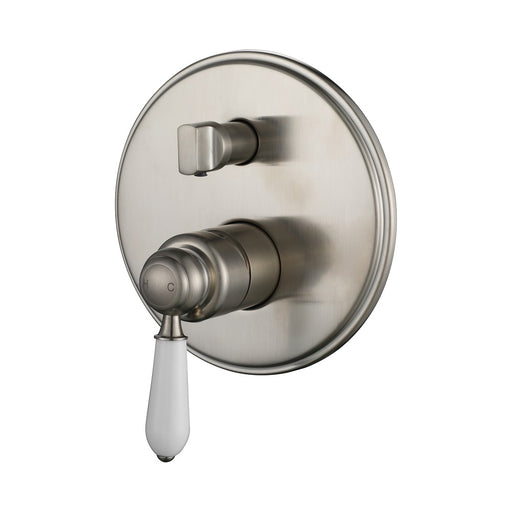 Bordeaux Traditional Brushed Nickel Shower Diverter - Acqua Bathrooms