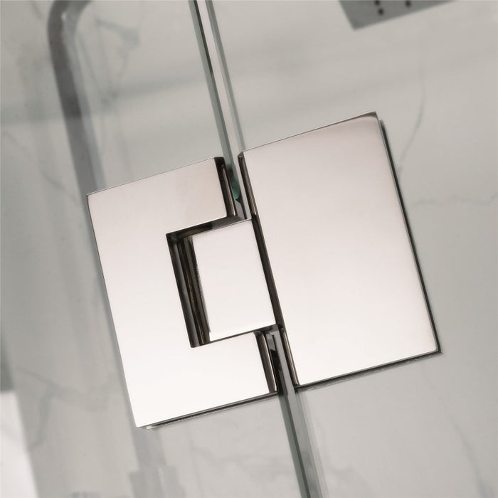 Frameless Wall to Wall Shower Screen - Acqua Bathrooms