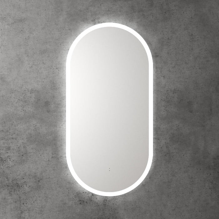 Aulic | Beau Monde Oval LED Mirror - Three Dimmable Colours - Acqua Bathrooms