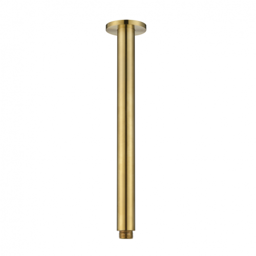 Star Round Brushed Bronze Ceiling Shower Arm - Acqua Bathrooms