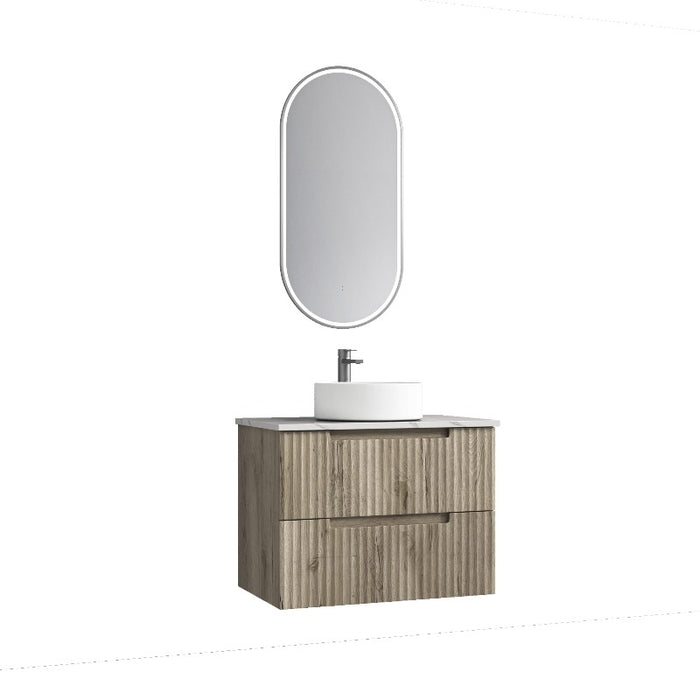Aulic | Tuscana 750 Oak Wall Hung Vanity - Acqua Bathrooms