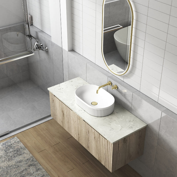 Aulic | Calder 1200 Oak Wall Hung Vanity - Acqua Bathrooms