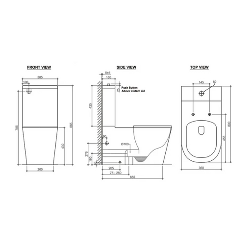Welness Rimless Care Toilet Suite - Acqua Bathrooms