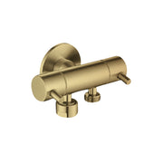 Brushed Gold Dual Control Mini Cistern Cock - Acqua Bathrooms