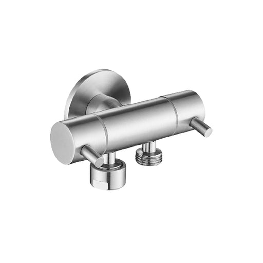 Stainless Steel Dual Control Mini Cistern Cock - Acqua Bathrooms