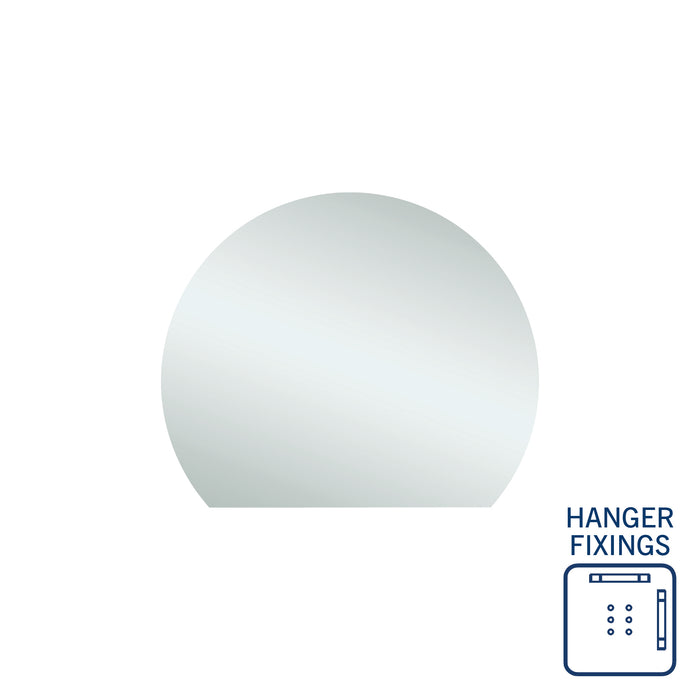 Thermo | Hamilton 900 x 750 D-Shaped Polished Edge Mirror - Acqua Bathrooms